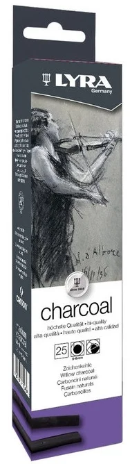 LYRA FÜZEN KALEMİ CHARCOALS MEDIUM 25 Lİ KUTU L5550021