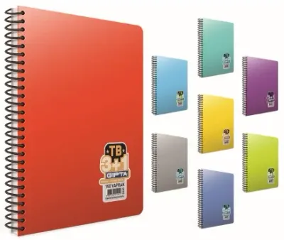 GIPTA DEFTER TB A4 SEPARATÖRLÜ SPİRALLİ PP KAPAK 5+1 240 YP.2202