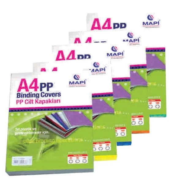 MAPİ CİLT KAPAĞI PP A4 600 MİC. YALDIZLI BORDO 2042233