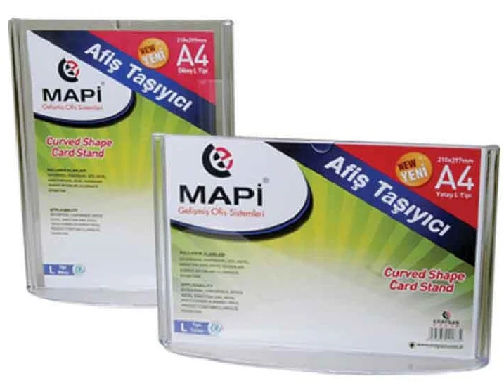 MAPİ AFİŞ TAŞIYICI T TİPİ EKO A4 DİK. 534 14 30