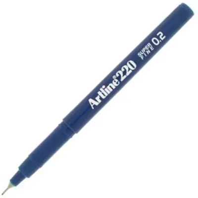 ARTLINE KEÇE UÇLU YAZI KALEMİ SUPER FINE 220N 0.2 MAVİ A-EK-220N BLUE