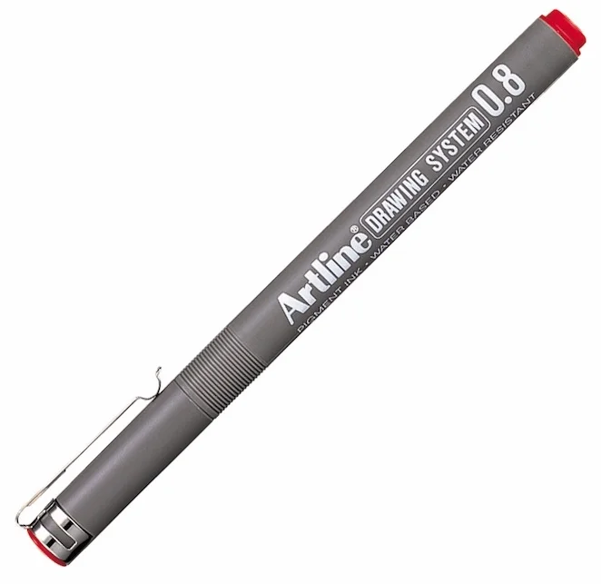 ARTLINE ÇİZİM KALEMİ DRAWING SYSTEM 238 0.8 KIRMIZI A-EK-238 RED