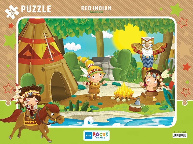 BLUE FOCUS PUZZLE 72 PARÇA KIZILDERİLİ BF250