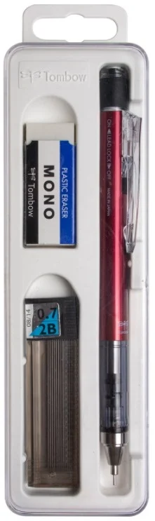 TOMBOW VERSATİL KALEM MONO GRAPH OKUL SETİ 0.7 KIRMIZI KUTULU T-SH-MG 31R7.K3