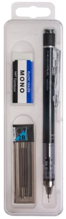 TOMBOW VERSATİL KALEM MONO GRAPH OKUL SETİ 0.7 SİYAH KUTULU T-SH-MG 11R7.K3