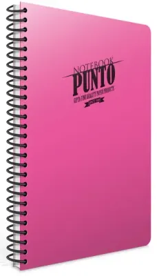 GIPTA DEFTER PUNTO A4 SPİRALLİ PP KAPAK 80 YP.DÜZ 3384