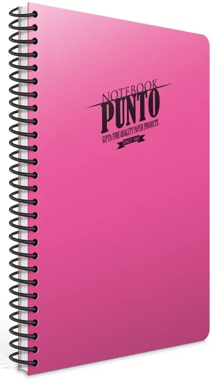 GIPTA DEFTER PUNTO A4 SPİRALLİ PP KAPAK 80 YP.DÜZ 3384