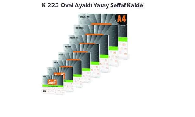 KEJEA KAİDE YATAY OVAL ALTLIKLI 280x106mm ŞEFFAF K-227 15307105