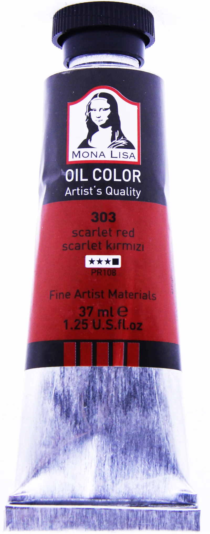 SÜDOR YAĞLI BOYA MONALISA 37 ML SCARLET KIRMIZ 303