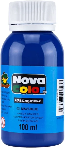 NOVA COLOR AKRİLİK BOYA 100 GR MAVİ NC-2012