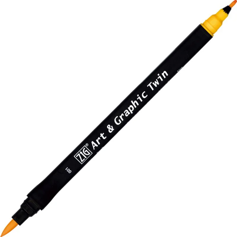 ZIG ART&amp;GRAPHIC TWIN TUT-80 001 YELLOW