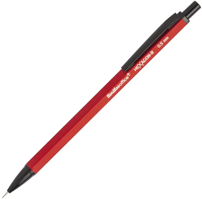 SCRIKSS OFFICE VERSATİL KALEM HEXAGON-R 0.5 KIRMIZI