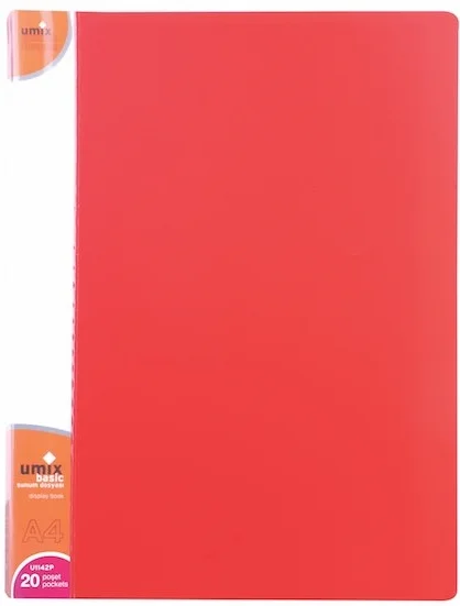 UMIX SUNUM DOSYASI BASIC 20 LI KIRMIZI U1142P-KI