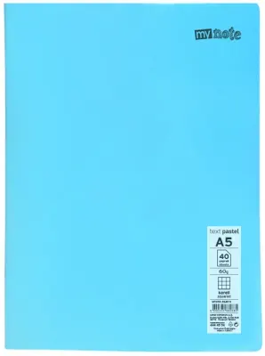MYNOTE DEFTER TEXT PASTEL PP KAPAK DİKİŞLİ A5 40 YP ÇİZGİLİ MTXPA-A540-Ç