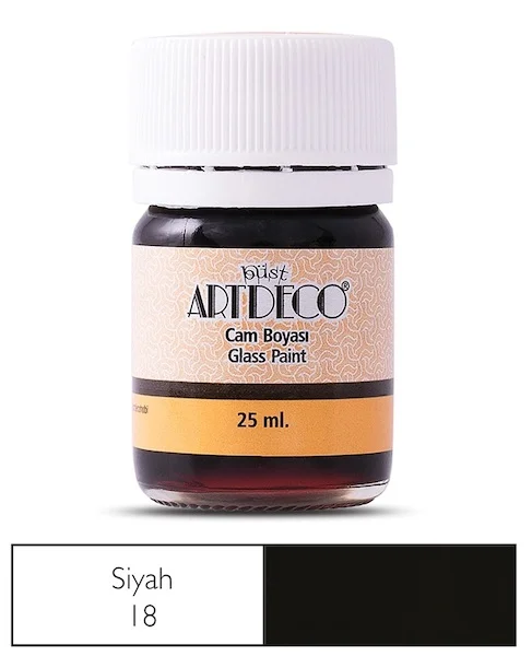 ARTDECO CAM BOYASI 25 ML SİYAH Y-030A-18