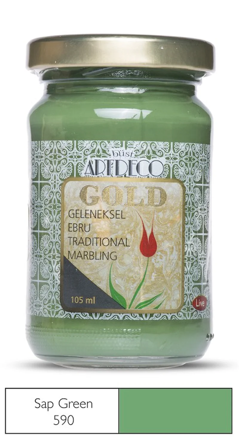 ARTDECO EBRU BOYASI GOLD 105 ML SAP YEŞİL Y-018D-590