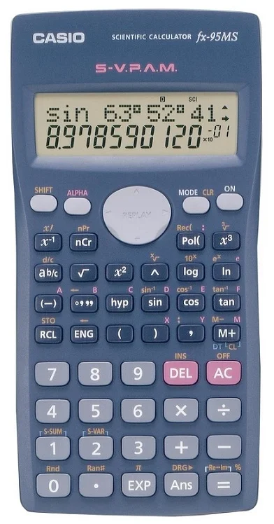 CASIO HESAP MAKİNESİ BİLİMSEL FX-95MS-2W-DH-V