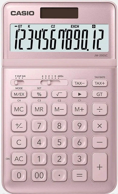 CASIO HESAP MAKİNESİ MASAÜSTÜ JW-200SC-PK