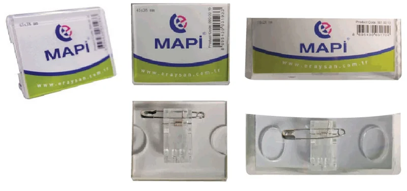 MAPİ İSİMLİK DİKDÖRTGEN 45X38 ŞEFFAF 5Lİ 501 01 15