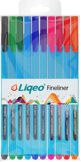 LIQEO FINELINER KALEM 10 LU F-8027-10PVC