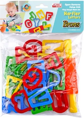 BRONS OYUN HAMURU KALIBI SETİ HARF BR-473