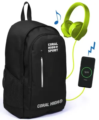 YAYGAN ÇANTA SIRT CORAL HIGH SPORT USB+AUX SOKETLİ 23231