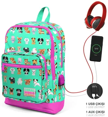 YAYGAN ÇANTA SIRT CORAL HIGH USB+AUX SOKETLİ 23266