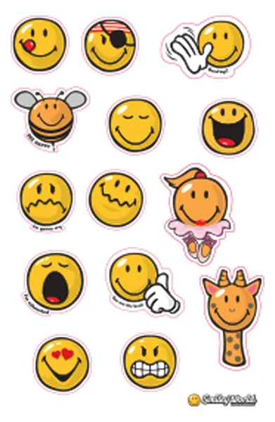 MYNOTE STICKER SMILEY 3 LÜ POŞET SMILEY1300