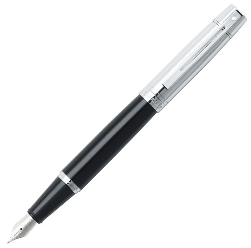 SHEAFFER DOLMA KALEM 300 SERİSİ 9314-0 KROM PARLAK SİYAH-KROM 3 UÇ