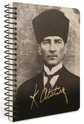GIPTA AJANDA ATATÜRK 17X24 SPİRALLİ SERT KAPAK 409-AKK