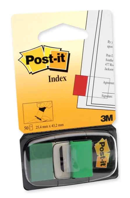 POST-IT INDEX İŞARET BANDI TEKLİ YEŞİL 50 YP 680-3 520800448000