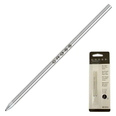 CROSS ROLLER KALEM  REFİLİ TECH3 MEDIUM MAVİ 2 Lİ 8518-6