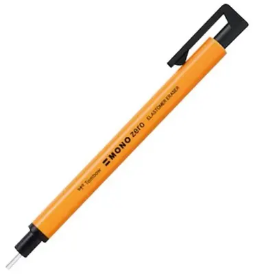 TOMBOW SİLGİ KALEM TİPİ MONO ZERO YUVARLAK UÇ NEON TURUNCU T-EH-KUR 56A