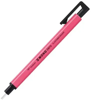 TOMBOW SİLGİ KALEM TİPİ MONO ZERO YUVARLAK UÇ NEON PEMBE T-EH-KUR 83A