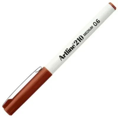 ARTLINE KEÇE UÇLU YAZI KALEMİ 210N 0.6 KAHVERENGİ A-EK-210N BROWN