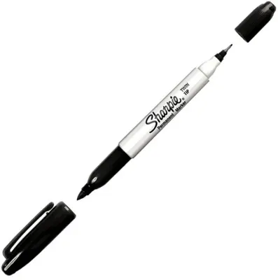 SHARPIE PERMANENT TWIN TİP SİYAH BLS. 1985877