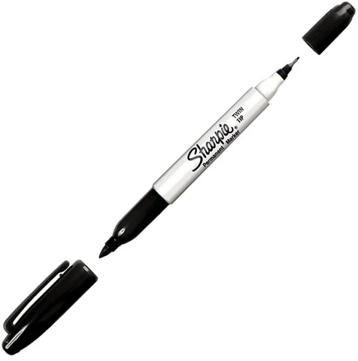 SHARPIE PERMANENT TWIN TİP SİYAH BLS. 1985877