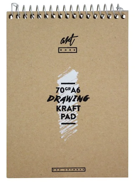 ARTWORK ÇİZİM BLOĞU SPİRALLİ KRAFT A6 70 GR 50 YP 30008090