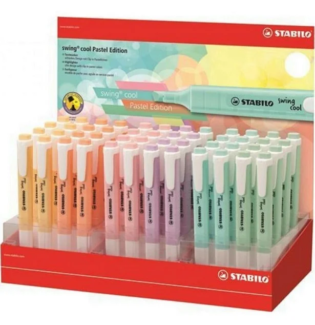 STABILO FOSFORLU KALEM SWING COOL PASTEL STAND 48 Lİ 275/48-8