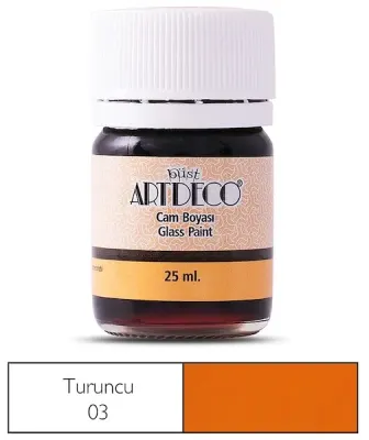 ARTDECO CAM BOYASI 25 ML TURUNCU Y-030A-03