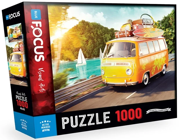 BLUE FOCUS PUZZLE 1000 PARÇA RETRO MINIBUS BF292