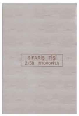 DİLMAN SİPARİŞ FİŞİ ECO 2/50 2 NÜSHA