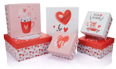 GIPTA KUTU SETİ 6 LI VALENTINES DAY C. KARE BX97420