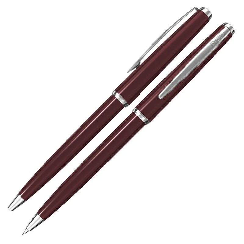 SCRIKSS TÜKENMEZ KALEM + VERSATİL KALEM SET 52 KRİSTAL KUTU BORDO