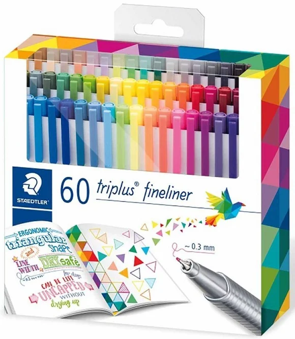STAEDTLER FINELINER TRIPLUS SET 0.3 KARIŞIK RENK 60 LI 334 C60