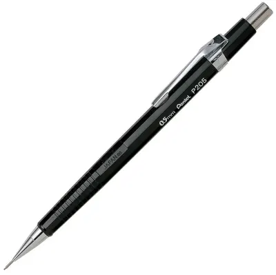 PENTEL VERSATİL KALEM TEKNİK ÇİZİM P205 0.5 SİYAH Y P205-A