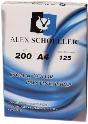 ALEX FOTOKOPİ KAĞIDI A4 200 GR 125 Lİ ALX-827