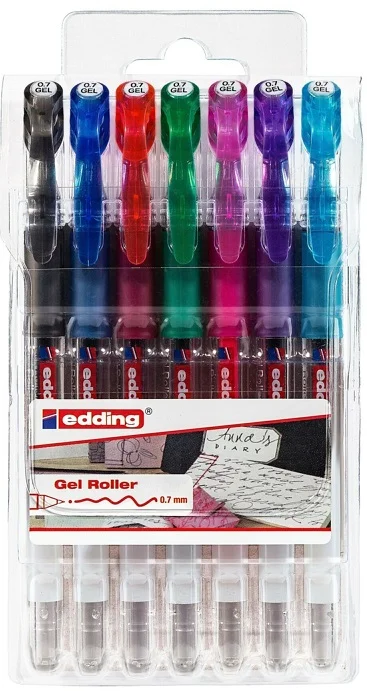 EDDING JEL KALEM CRYSTALJELLY E-2185 7 Lİ POŞET METAL