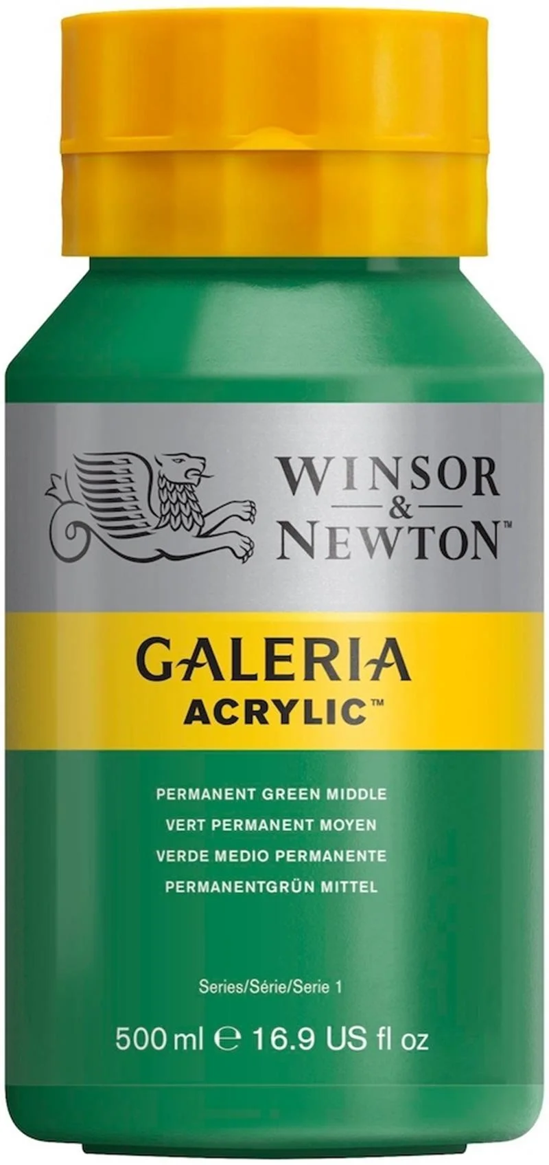 W&N AKRİLİK BOYA GALERIA 500 ML PERMANENT GREEN MIDDLE 484 WN-2150484