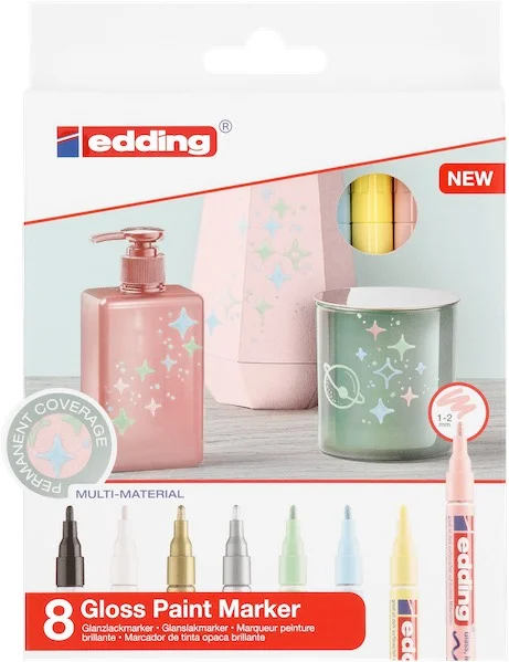 EDDING DEKORASYON MARKÖRÜ E-751 PASTEL 5 Lİ